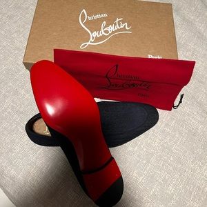 Brand New Never Worn Christian Louboutin 44.5.  (10.5) Dark Blue